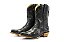 Bota Feminina Goyazes Couro Mustang Preto Estrelado - Imagem 1
