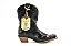 Bota Feminina Goyazes Couro Mustang Preto Estrelado - Imagem 7