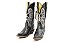 Bota Feminina Goyazes Exótica - Cobra Pyton Estrelado - Couro Mustang Preto - Couro BF - Imagem 5
