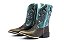 Bota Masculina Mr West Fóssil Café - Cano Malb Turquesa -Flex - Imagem 1