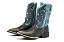 Bota Masculina Mr West Fóssil Café - Cano Malb Turquesa -Flex - Imagem 7