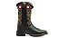 Bota Infantil Austin Ranch - KA093 Preto/ Vermelho - 12KA093F2P - Flex - Imagem 7