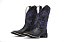 Bota Feminina Mr West Preta com Roxo - Flex - Imagem 1
