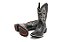 Bota Masculina Mr West Cabeca Preta Cano Marrom - Flex - Imagem 5