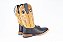 Bota Masculina Mr West Cabeça Preta Cano Mostarda - Couro - Imagem 6