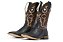 Bota Masculina Mr West Cabeça Preta Cano Mostarda - Couro - Imagem 1
