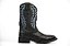 Bota Masculina DHR Lobo Avestruz Preto Fossil Preto - Flex - Imagem 7