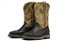 Bota Masculina Goyazes Exótica - Avestruz Preto Dallas Creme - Work 207401-AK - Imagem 1