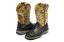 Bota Masculina Goyazes Exótica - Avestruz Preto Dallas Creme - Work 207401-AK - Imagem 3