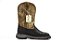Bota Masculina Goyazes Exótica - Avestruz Preto Dallas Creme - Work 207401-AK - Imagem 4