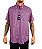 Camisa Masculina  King Farm - Manga Curta Xadrez Pink/Preto - Imagem 1