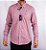 Camisa Masculina Pollo Ralph Lauren - Manga Longa Xadrez Cinza/Vermelho - Imagem 1