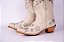 Bota Feminina Goyazes Bico fino/ couro Austin off white - Solado Couro - Imagem 2