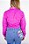 Camisa Feminina Laidol Manga Longa - Rosa Lisa - Imagem 5