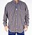 Camisa Masculina Classic Manga Longa - Xadrez Azul/ Laranja/ Preto - Imagem 8