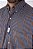 Camisa Masculina Classic Manga Longa - Xadrez Azul/ Laranja/ Preto - Imagem 5