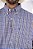 Camisa Masculina Classic Manga Longa - Xadrez Branco/ Azul/ Preto - Imagem 2