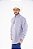 Camisa Masculina Classic Manga Longa - Xadrez Branco/ Azul/ Preto - Imagem 3