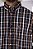 Camisa Masculina Classic Manga Longa - Xadrez Branco/ Preto/ Laranja - Imagem 2