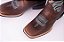 Bota Unissex Mr West - Cor Fossil Tabaco/ Fóssil Tabaco Turquesa/ Bico Quadrado/ Cano Médio/ Solado Flex/ Cód. 742 2000 - Imagem 2