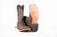 Bota Masculina Goyazes Exótica -  Elefante - Cano Médio/Bico quadrado/Solado Couro - Cor Elefante Café/ Dallas Marinho - Imagem 6