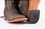 Bota Masculina Goyazes Exótica -  Elefante - Cano Médio/Bico quadrado/Solado Couro - Cor Elefante Café/ Dallas Marinho - Imagem 7