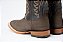 Bota Masculina Goyazes Exótica - Elefante - Cano Médio/Bico quadrado/Solado Couro - Cor Elefante Café/ Dallas Marinho 203054-EC - Imagem 14