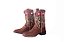 Bota Infantil Unissex Durango - Cano Médio/ Bico Quadrado/ Solado Flex/ Cor: Red Dog/ Café - Cód. 12K123G2P - Imagem 1