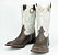 Bota Masculina Austin Ranch - Cano Médio/ Bico Quadrado/ Solado Flex/ Cor: Meg Dog Cinza - Cód. 120078G2P - Imagem 9