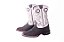 Bota Infantil Unissex Durango - Cano Médio/ Bico Quadrado/ Solado Flex/ Cor: Preto/ Cinza - Cód. 12K069G2P - Imagem 1