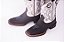 Bota Infantil Unissex Durango - Cano Médio/ Bico Quadrado/ Solado Flex/ Cor: Preto/ Cinza - Cód. 12K069G2P - Imagem 3