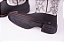 Bota Infantil Unissex Durango - Cano Médio/ Bico Quadrado/ Solado Flex/ Cor: Preto/ Cinza - Cód. 12K069G2P - Imagem 4