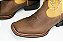 Bota unissex Austin Ranch - Cano Médio/ Bico Quadrado/ Solado Flex/ Cor: Fossil Tabaco/ Dallas Creme - Cód. 12A007F2P - Imagem 3