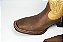 Bota unissex Austin Ranch - Cano Médio/ Bico Quadrado/ Solado Flex/ Cor: Fossil Tabaco/ Dallas Creme - Cód. 12A007F2P - Imagem 4