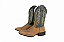Bota Unissex Mr West - Cano Alto/Solado Flex - Cor Mad Dog Tabaco/ Fóssil Verde/ Bico quadrado - Outlet - Imagem 1