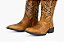 Bota Unissex Mr West - Cor Fossil Mostarda/ Bico Quadrado/ Cano Normal Preto Chumbo/ Solado Flex - Outlet - Imagem 5