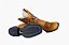 Bota Unissex Mr West - Cor Fossil Mostarda/ Bico Quadrado/ Cano Normal Preto Chumbo/ Solado Flex - Outlet - Imagem 7