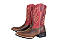 Bota Unissex Mr West - Cor Fossil Vermelho/ Mamute Tabaco/ Bico Quadrado/ Solado Flex - Outlet - Imagem 1