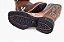 Bota Feminina Mr West - Cor: Fóssil Tabaco/ Fóssil Tabaco/ Bordado Verde Água/ Bico Quadrado/ Solado Flex - Outlet - Imagem 5