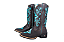 Bota Feminina Mr West - Cor: Crazy Horse/ Crazy Horse/ Bordado Cruz Turquesa/ Solado Lukesse/ Bico Quadrado - Outlet - Imagem 1