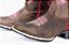 Bota Feminina Mr West - Cor: Crazy Café/ Bordado Pink/ Bico Quadrado/ Solado Flex - Outlet - Imagem 3