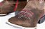 Bota Feminina Mr West - Cor: Crazy Café/ Bordado Pink/ Bico Quadrado/ Solado Flex - Outlet - Imagem 4