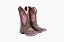 Bota Feminina Mr West - Cor: Crazy Café/ Bordado Pink/ Bico Quadrado/ Solado Flex - Outlet - Imagem 6
