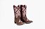 Bota Feminina Mr West - Cor: Fóssil Tabaco/ Bordado Pink bege/ Bico Quadrado/ Solado Flex - Outlet - Imagem 6