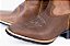 Bota Unissex Mr West - Cor: Fóssil Tabaco/ Bordado Nossa Senhora/ Bico Quadrado/ Solado Flex - Outlet - Imagem 2