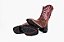 Bota Feminina Mr West - Cor: Fóssil Tabaco/ Fóssil Tabaco/ Bordado Pink/ Bico Quadrado/ Solado Flex - Outlet - Imagem 6