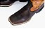 Bota Masculina Mr West - Cor: Fóssil Café/ Fóssil Mostarda/Bordado Branco/ Amarelo/ Bico Quadrado/ Solado Flex - Outlet - Imagem 4