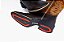 Bota Masculina Mr West - Cor: Fóssil Café/ Fóssil Mostarda/Bordado Branco/ Amarelo/ Bico Quadrado/ Solado Flex - Outlet - Imagem 5