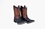 Bota Unissex Mr West - Cor Fossil Preto/ Fóssil Sela/ Bico Quadrado/ Solado Flex - Outlet - Imagem 7