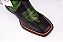 Bota Feminina Austin / Med Preto/Preto Bordado Verde - Solado Flex - Outlet - Imagem 3